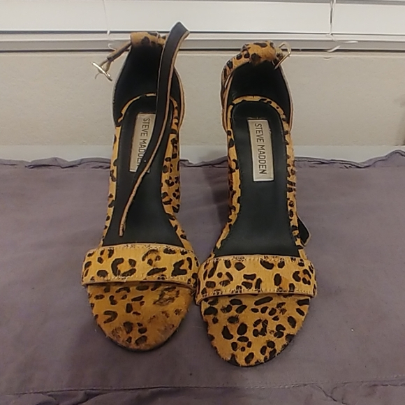 Leopard Print Steve Madden Chunky heels - Picture 3 of 5